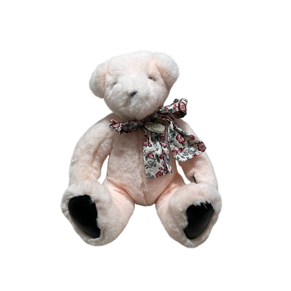 Vintage 1992 Gund Victoria's Secret Pink Floral Feminine Soft Plush Teddy Bear